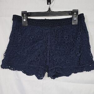Forever 21 Girls Navy Lace Girls Shorts 13/14